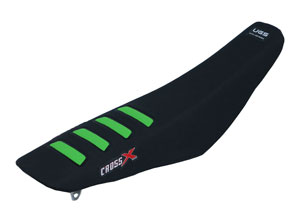 Housse de selle KAWASAKI KFX 450 2019 - 2020 KXF 250 UGS COLOR WAVE BLACK-GREEN (UFM220-2BG)