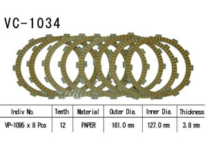 Kit Disques d'Embrayage Garnis Vtx1800 C 2002