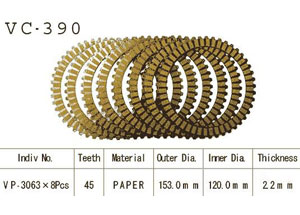 Kit Disques d'Embrayage Garnis Gsx-F 750 1989/1997