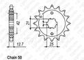 Pignon Cb 550 F 78-80