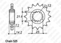 Pignon Zr 750 Zephir 95-98