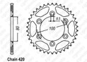 Couronne Rieju 50 Rr Sm/Spike