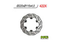 Disque de frein petale arriere fixe pour YZ125, 250, 400F