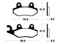 Plaquettes de frein TECNIUM MA111 Organique