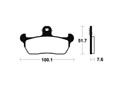 Plaquettes de frein TECNIUM MA141 Organique