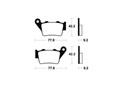 Plaquettes de frein TECNIUM MA175 Organique