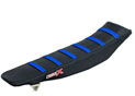 Housse de selle YAMAHA WRF 450 12-15 TOP BLACK- SIDE BLACK-STRIPES BLUE (M409-3BBBL)